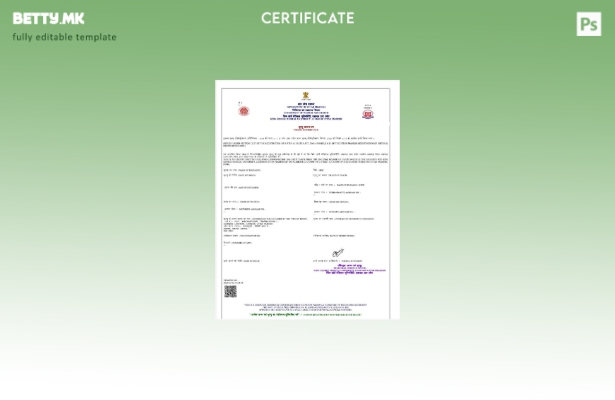 Модерен стил Индија Одделот за медицина и здравје на Утар Прадеш шаблон сертифик